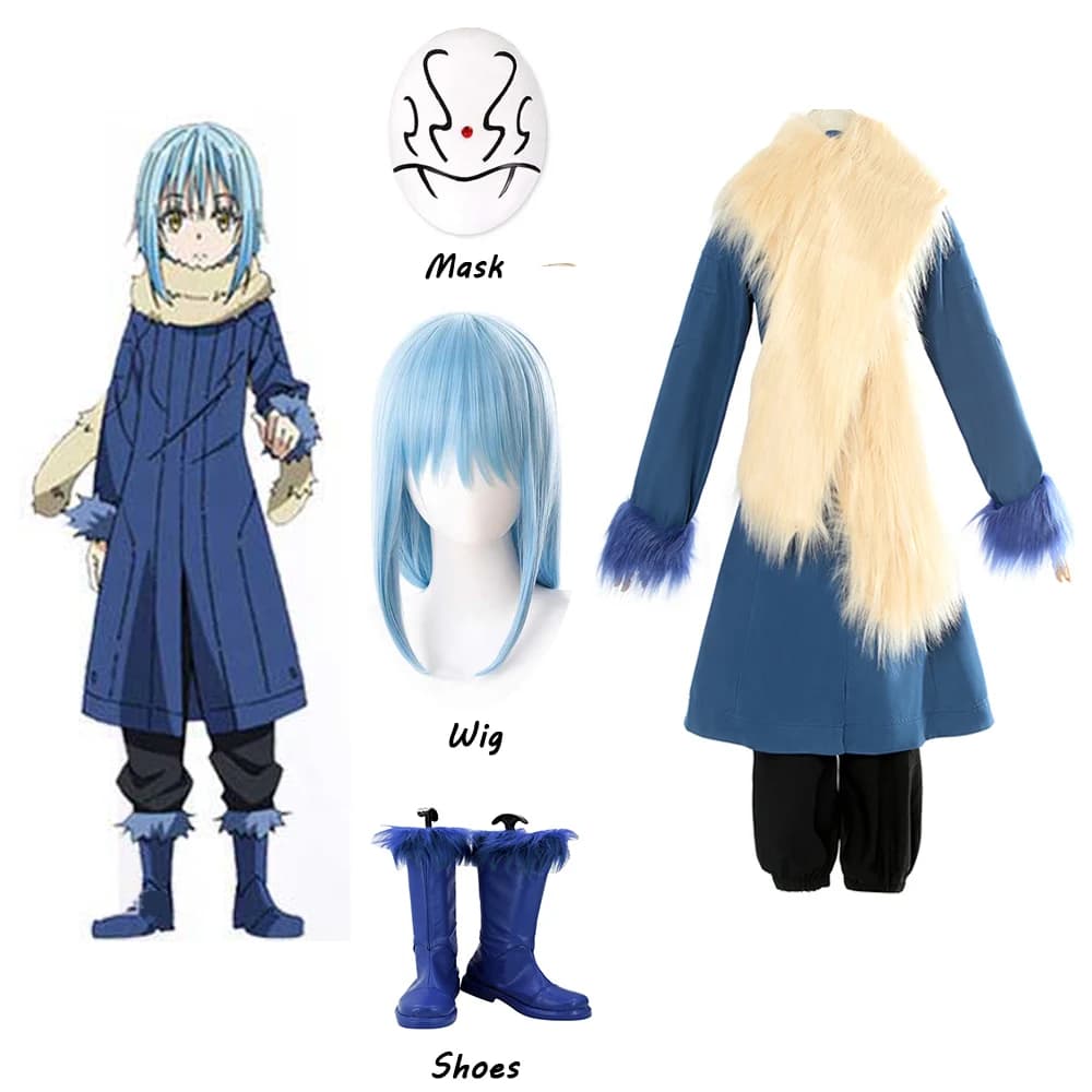 Anime Quella volta mi sono reincarnato come un melma Cos Rimuru Tempest Costume cosplay Abito di carnevale di Halloween
