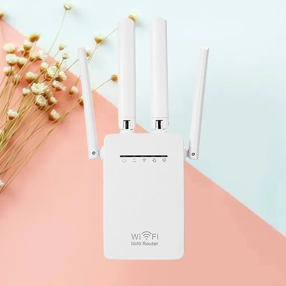 Wireless Repeater Wr09 Wifi Extender Router For Home Hotel Gaming Streaming One Touch Connect Unlocked Signal Amplifier Network