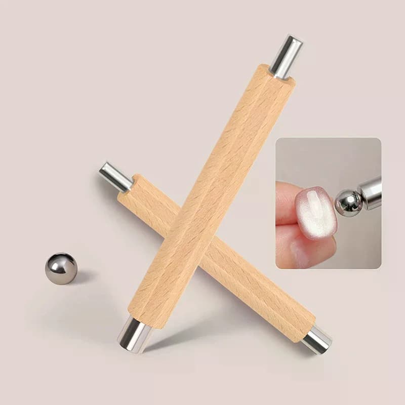 Magnetic double head long magnetic nail pens Magnetic kit for nail art with enamel gel for cat eyes for study of DIY salon or home use