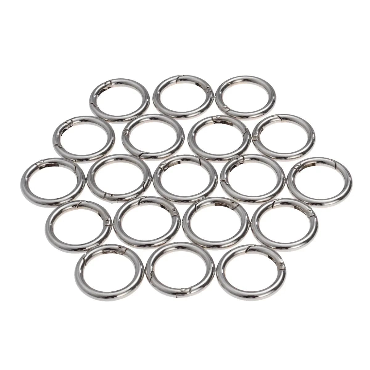 20 Pezzi Anelli a Molla per Portachiavi 4.0x28mm in Lega di Zinco, Anelli Aperti per Creazione Gioielli e Accessori Fai da Te