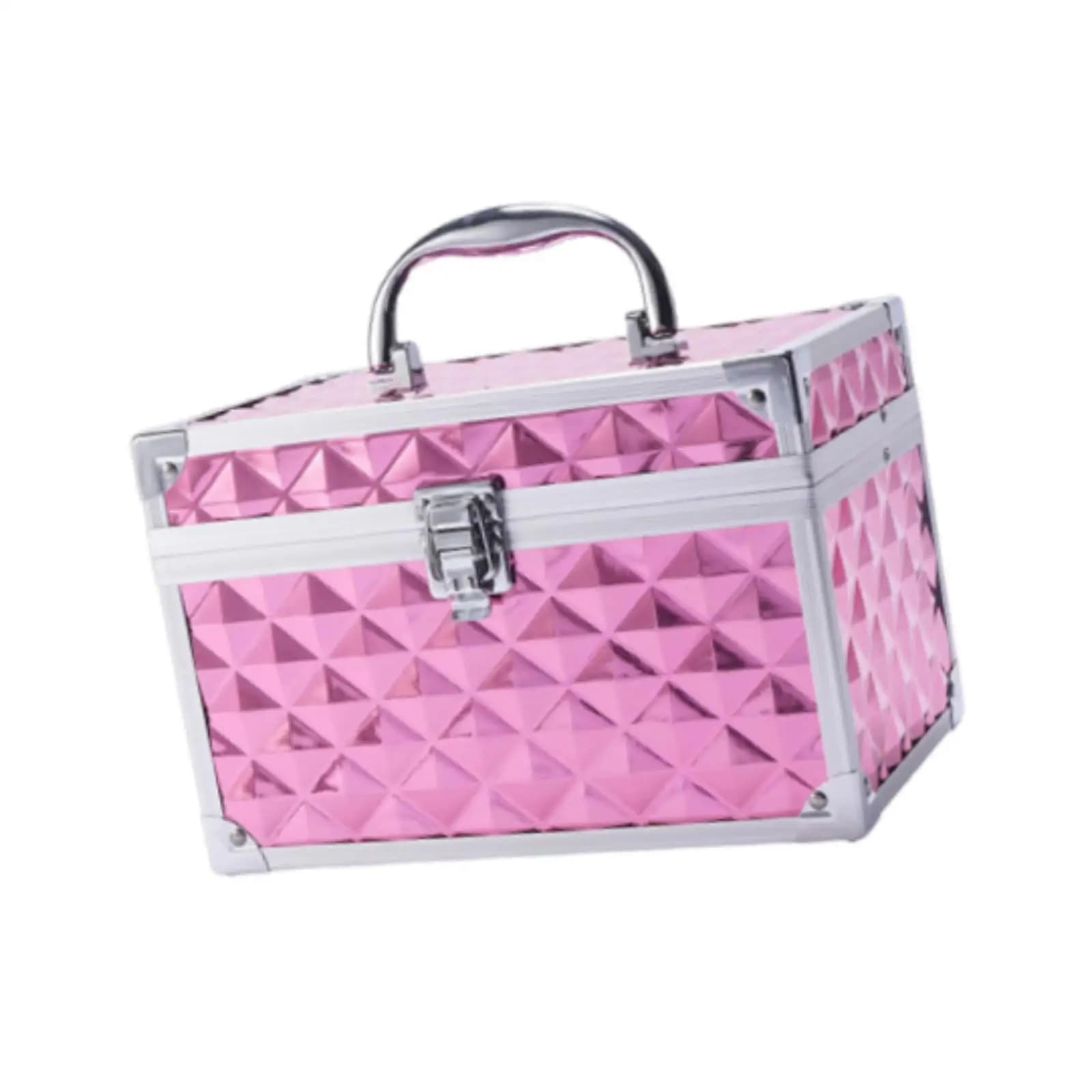 Valigetta da Viaggio per Trucchi, Beauty Case Rigido Leggero, Contenitore per Nail Art, Scatola Portaoggetti per Cosmetici e Gioielli per Ragazze