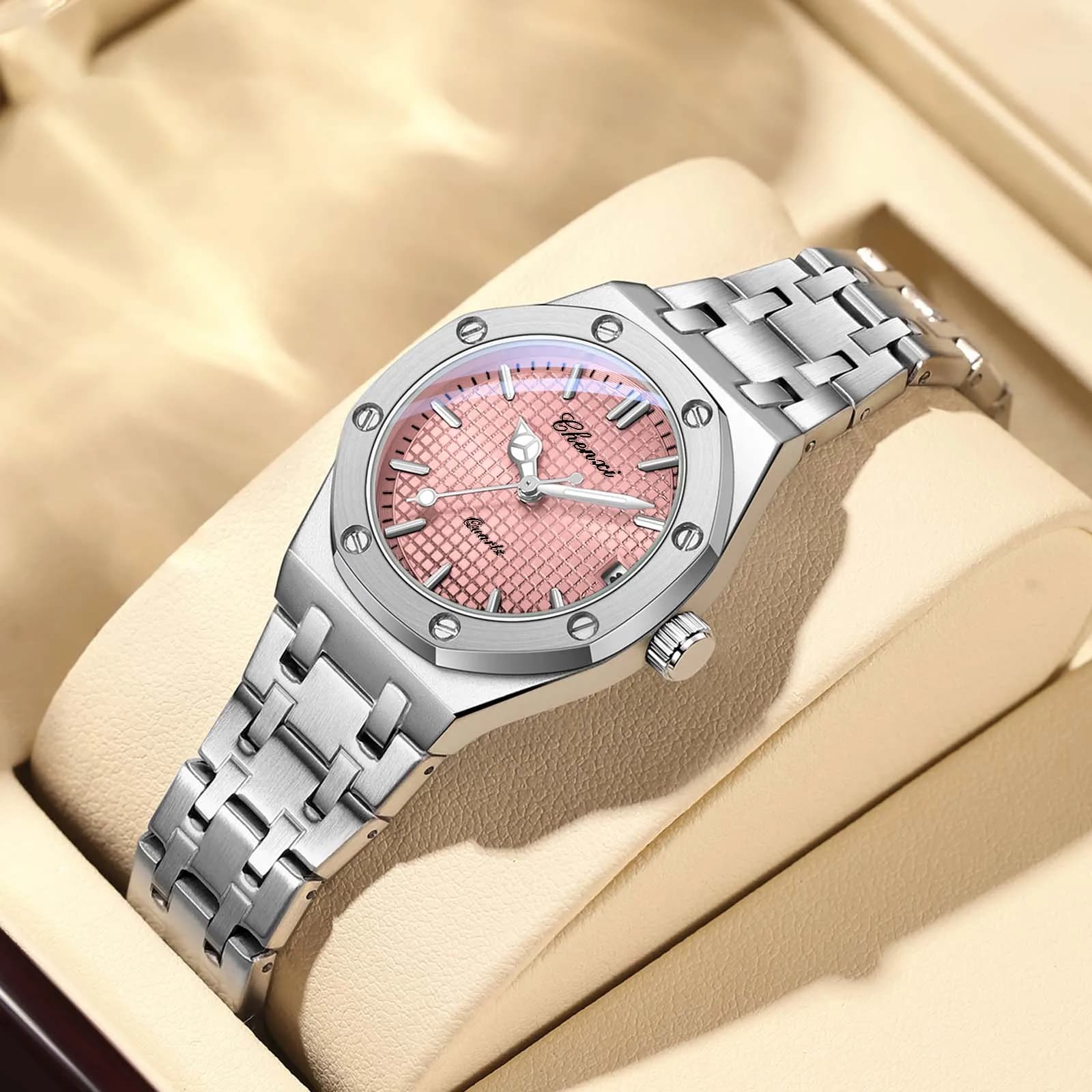 CHENXI Women's Watch Classic Fashion Wrist Watch Waterproof Luminous Calendar Quartz Watches for Women Relojes Para Damas