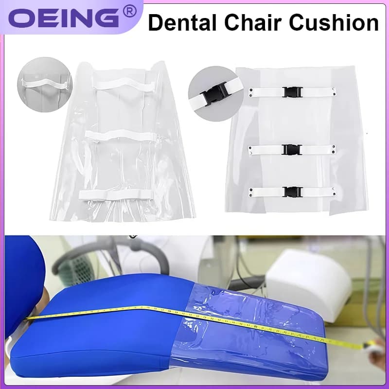 1Pcs Dental Materials Transparent Protective Covers for Dental Chair Footrests Flexible Adjustment Waterproof and Non-Slip