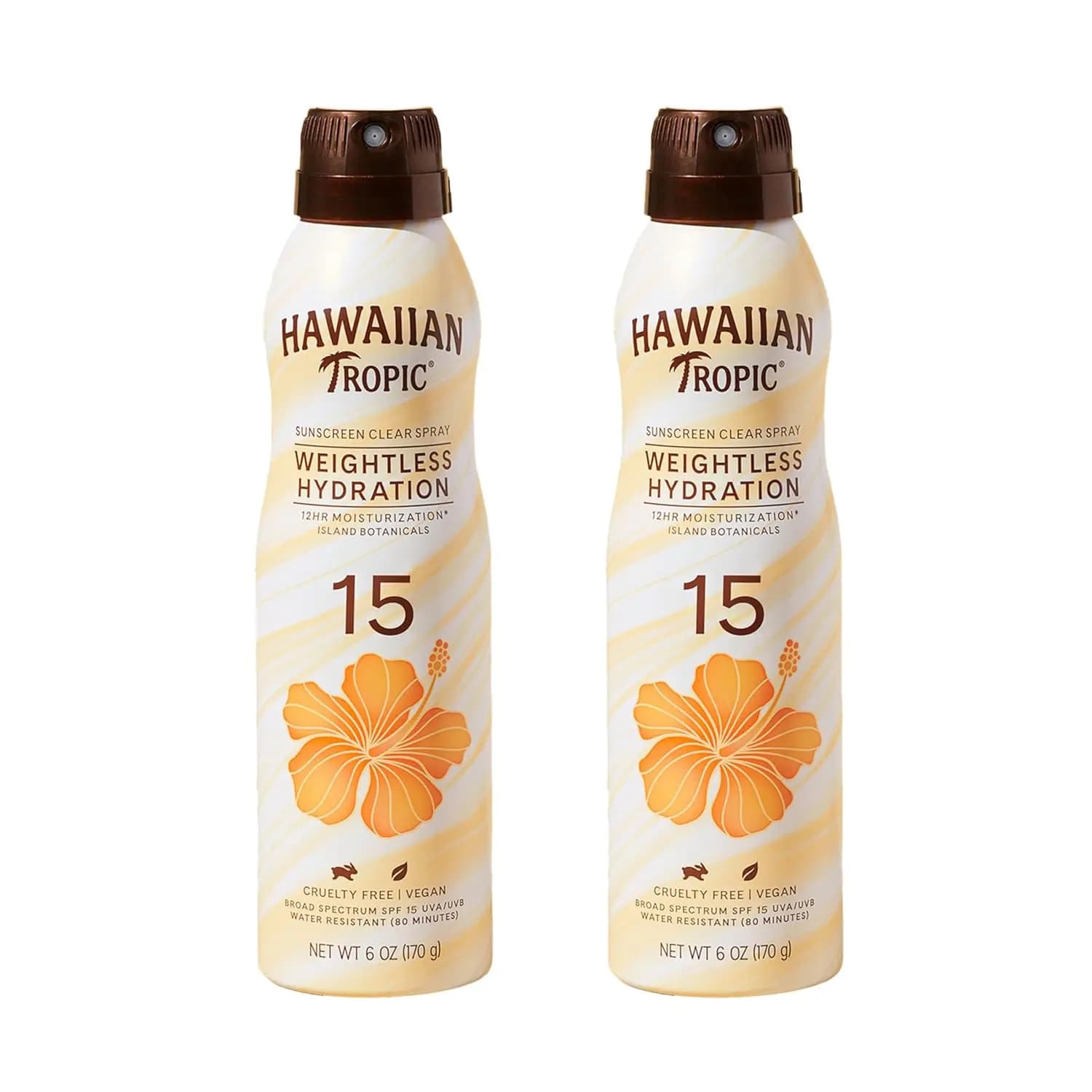 Solar Spray Hydrating Light SPF 15, Without Oxybenzone, Double Pack 6oz Each