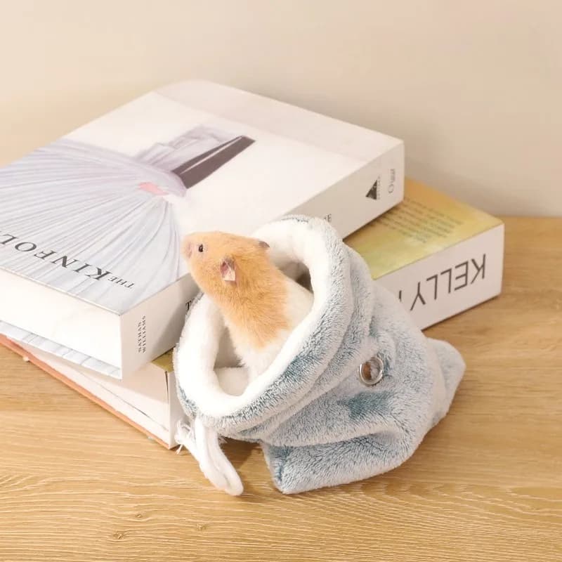 Sleeping bag for hamsters, warm and soft plush, sleeping house for pets, small bed for pets, curly, porcellino d'India, squirrel, trip pocket for hamsters
