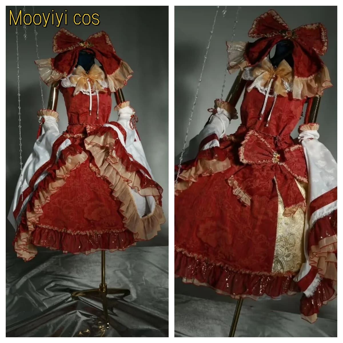 Nuovo Mooyiyi cos Hakurei Reimu costume Cosplay Halloween Natale Giochi di ruolo Festa Comic Abito rosso Nuovo progetto Touhou