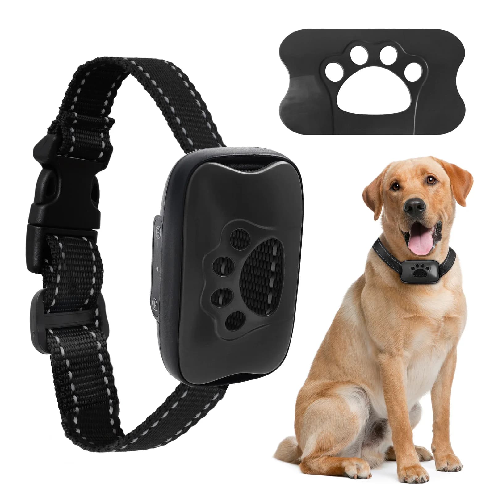 Dispositivo di addestramento per cani con collare antiabbaio 2025 Dispositivo di addestramento per cani ricaricabile tramite USB ad ultrasuoni con controllo della sicurezza delle vibrazioni