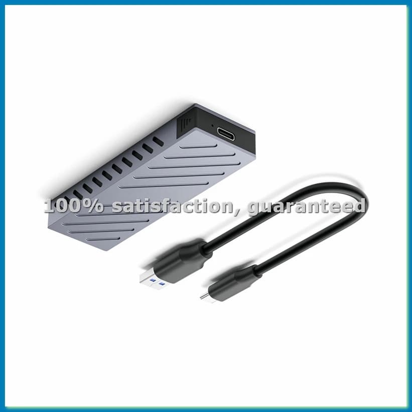 Case per SSD M2, Enclosure SSD da M.2 a USB 3.2 Gen2 10Gbps USB C, Enclosure Esterno Portatile Senza Utensili A