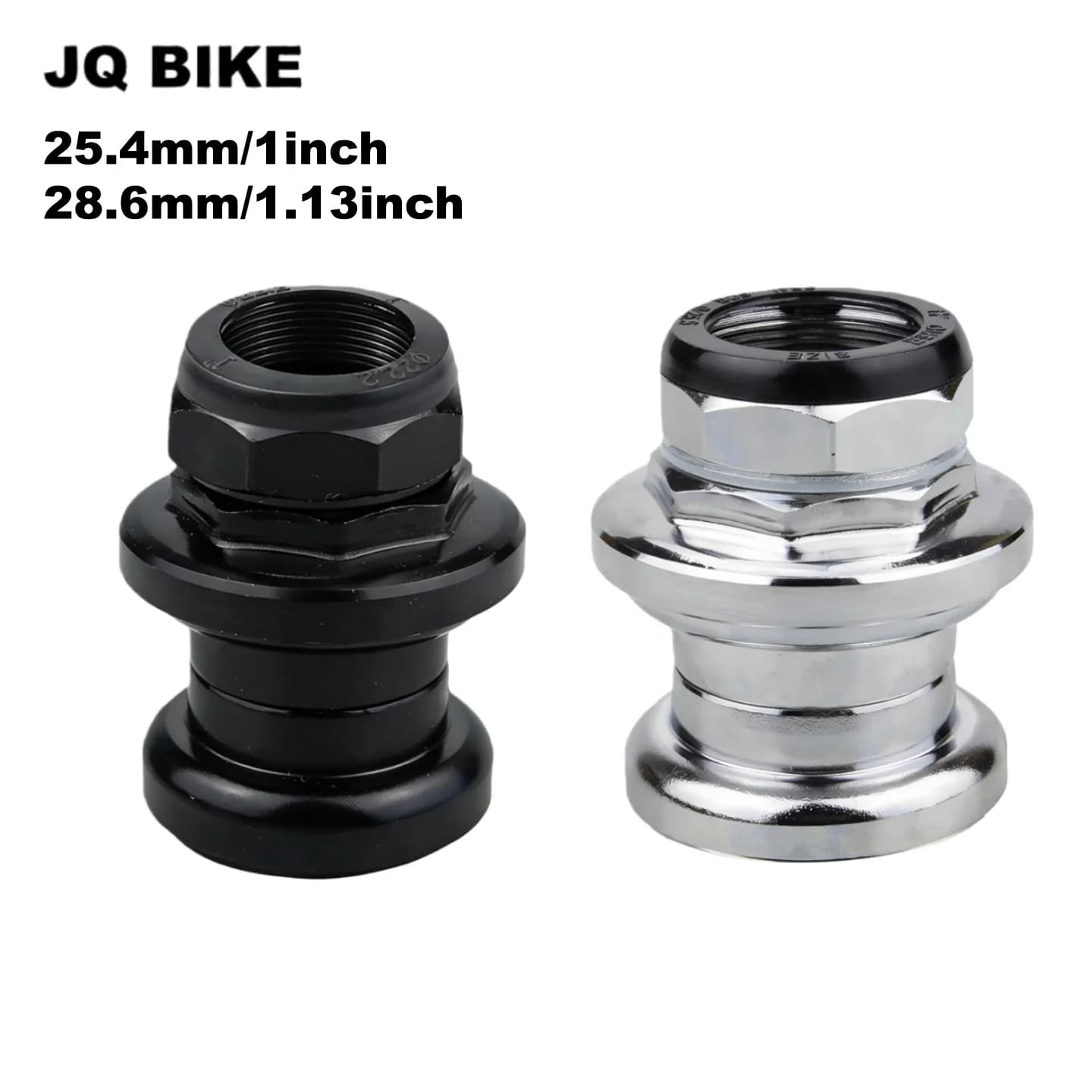 25.4mm/28.6mm Threaded Bike Headsets for 30mm/34mm Head Tube,Lightweight Bicycle Headset