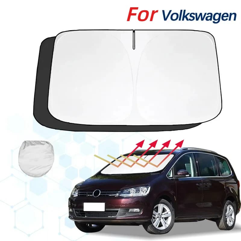 Per VW Volkswagen Sharan 7N Parabrezza Parasole Parasole Visiera Protezione Pieghevole Blocchi Raggi UV Mantenere Auto di Raffreddamento