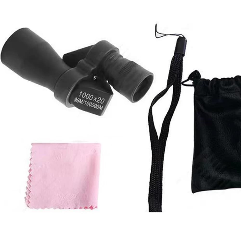 Portable Film Telescope Shockproof Children Mini Professional Telescope Lightweight with Cleaning Cloth for Outdoor Activities