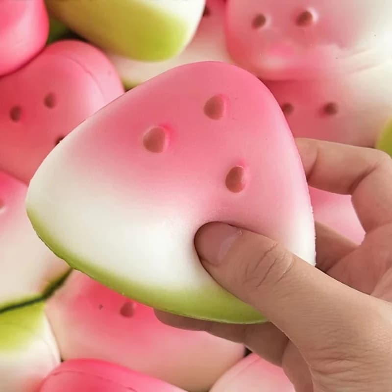 Watermelon Shape Antistress Toy, Slow Spremere Toy, Funny Fruit Shape Pressure Reducer