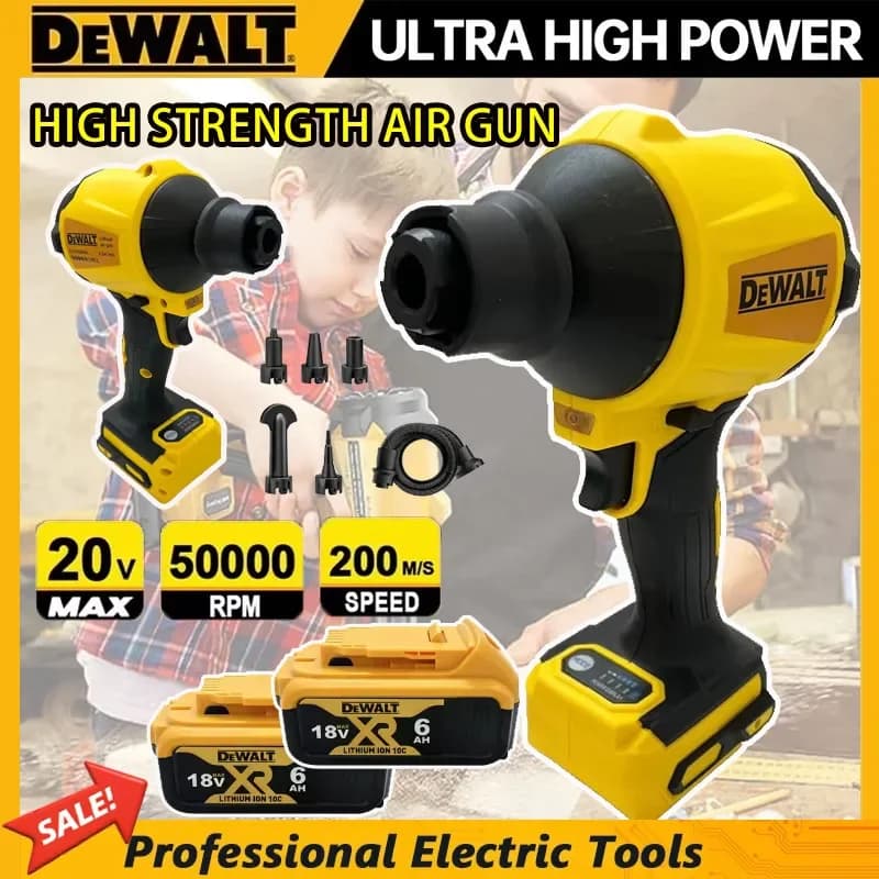 Soffiatore d'aria Dewalt senza fili, senza spazzole, per la rimozione della polvere, soffiante elettrico, gonfiatore, ventola portatile per Dewalt