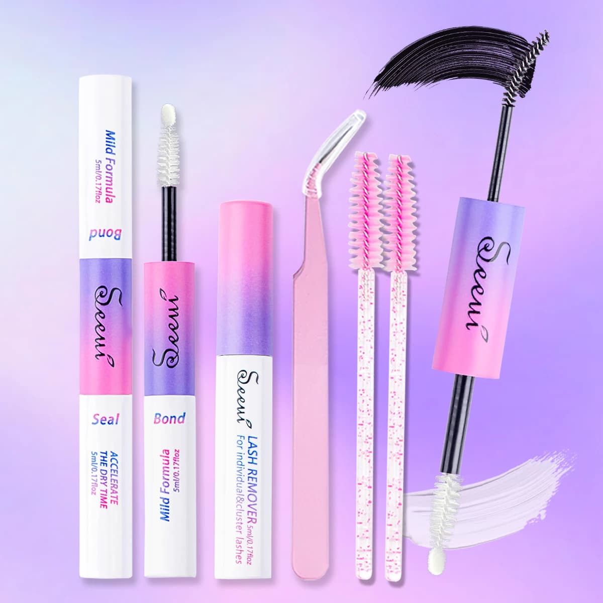 Eyelash glue and seal for eyelashes Strong glue fixed for eyelashes glue lasting eyelashes Tool for extending eyelashes