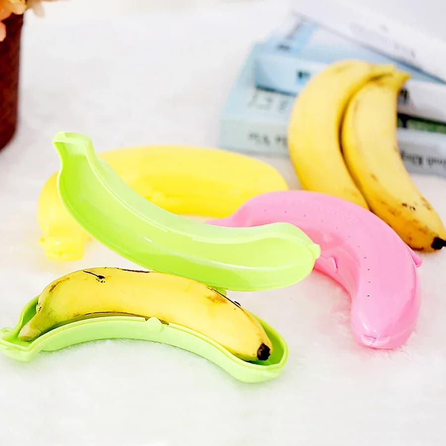 Contenitore Porta Banane per Viaggi all'Aperto - Custodia Protettiva Carina per Frutta e Pranzo