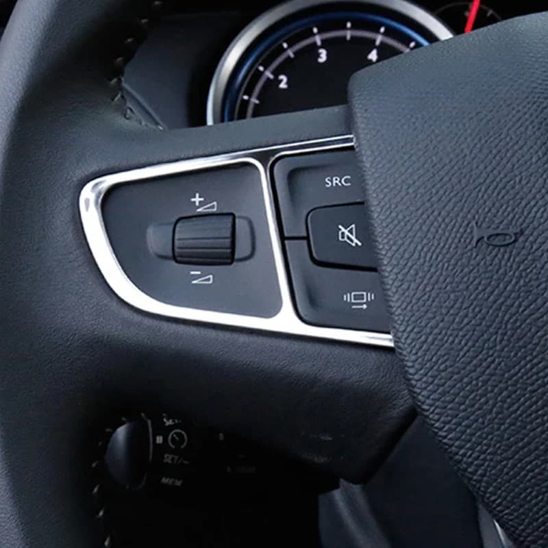 My Good Car steering wheel buttons Cover Trim strip interior decoration sequins for Peugeot 408