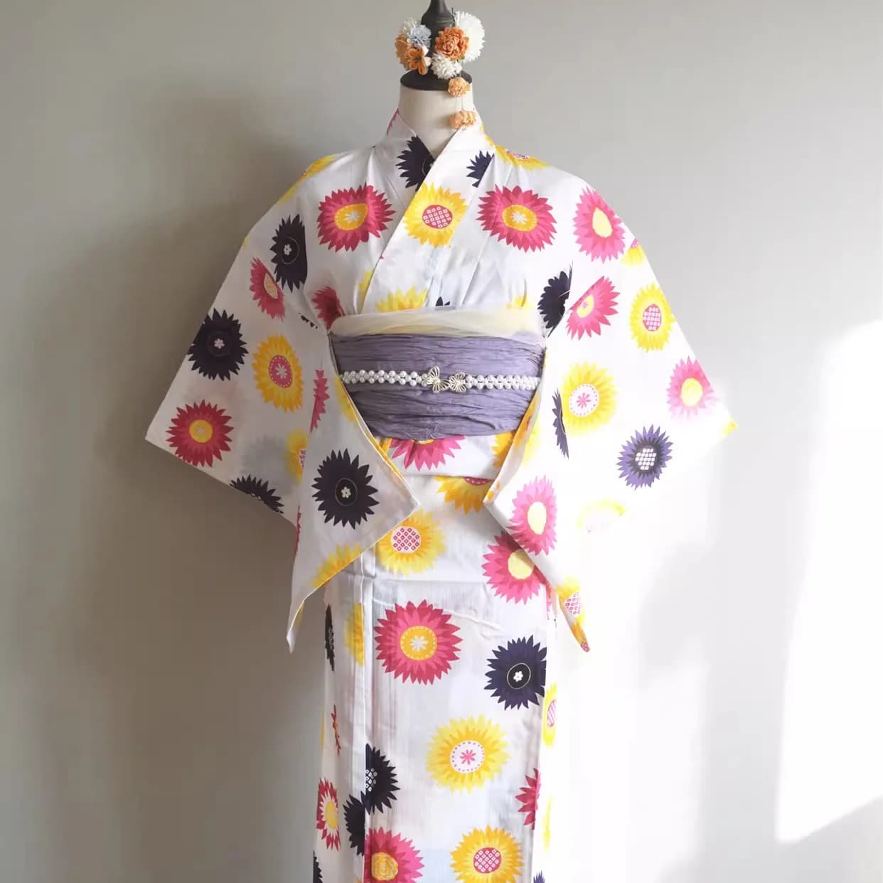 Traditional Style Women's Kimono Bathrobe Pure Cotton Fabric Travel Photography Yukata Tina17 Chinese Production Spring 2026
