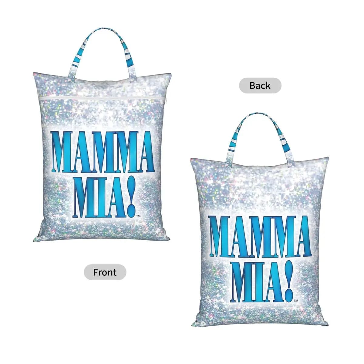 Mamma Mia 2 Travel Laundry Bag Waterproof Reusable Dirty Clothes Pouch Gym Yoga Vacation Washing Basket