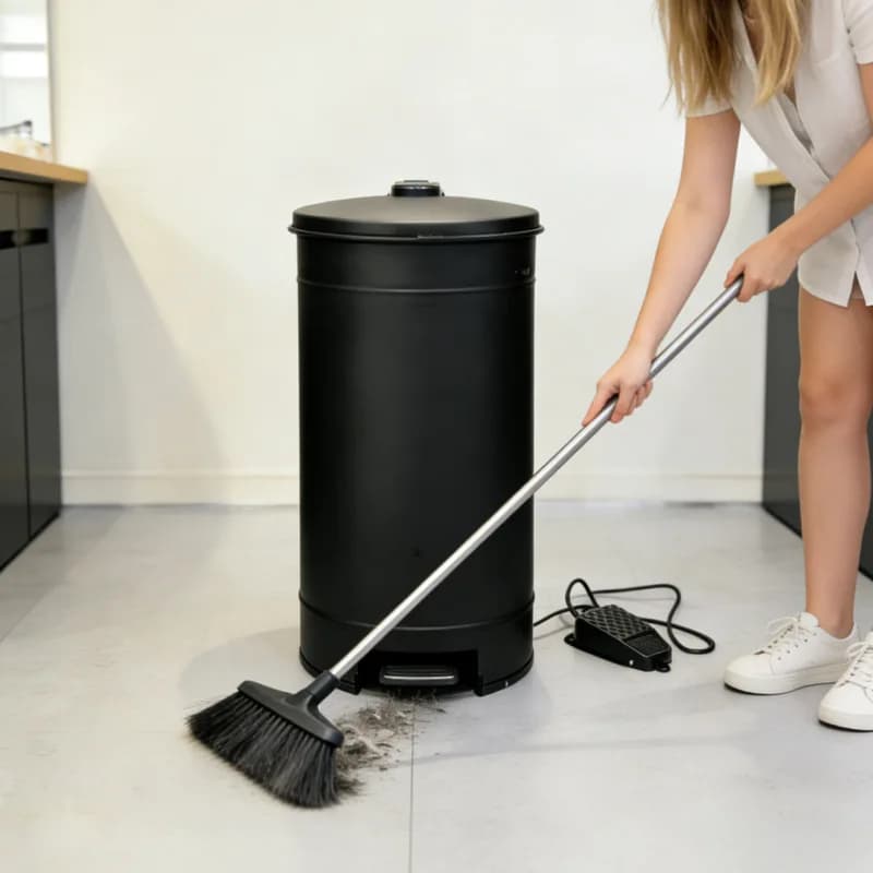* Electric Salon Hair Clippings Collector Large-Capacity Waste Bin for Hair and Dust