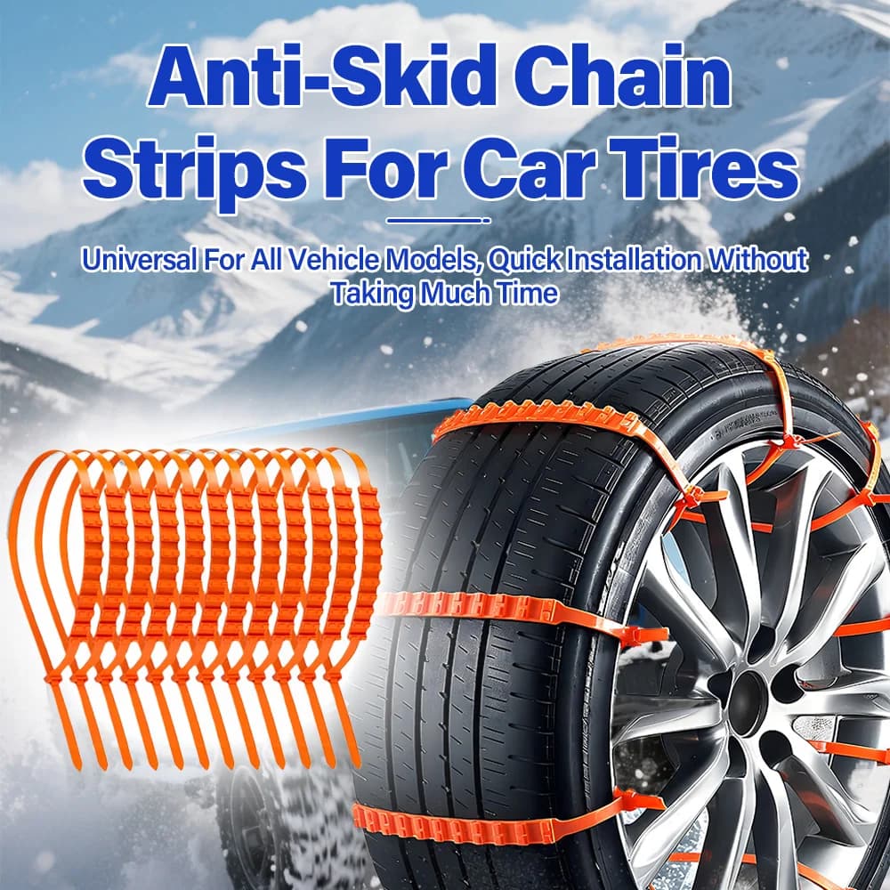 Catena antiscivolo per pneumatici per automobili SUV Catena universale per fascette antiscivolo per pneumatici Catena di fuga antideflagrante per neve