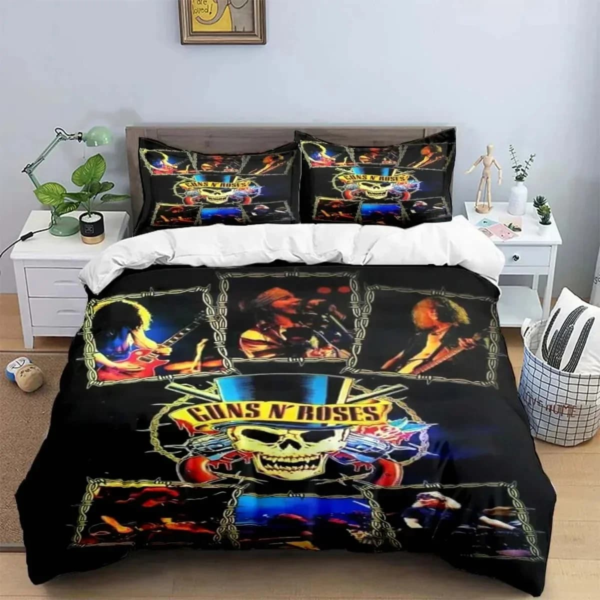 Guns N Roses GNR Band 3D NEW Duvet Cover Pillowcase Bedding Set Adult Boy Girl Bedroom Decoration Children Single Double Large