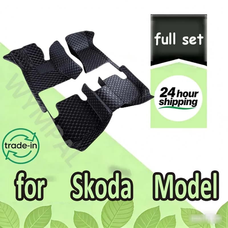 Tappetini auto per Skoda Octavia Superb Fabia Kodiaq Karoq Rapid Enyaq accessori auto