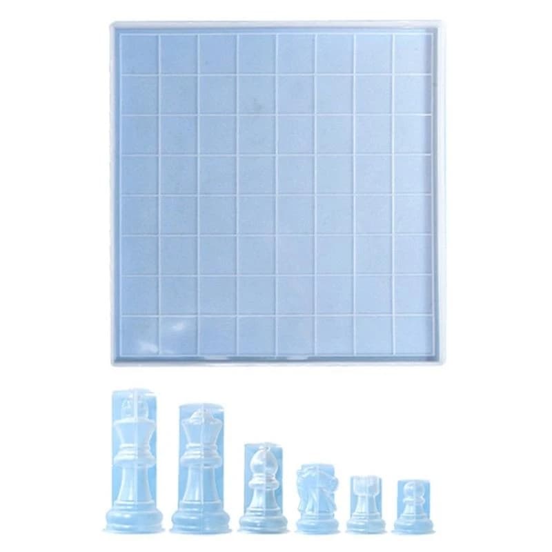 Set scacchi R3mc stampi in silicone in resina stampi da tavolo da tavolo da tavolo set stampo