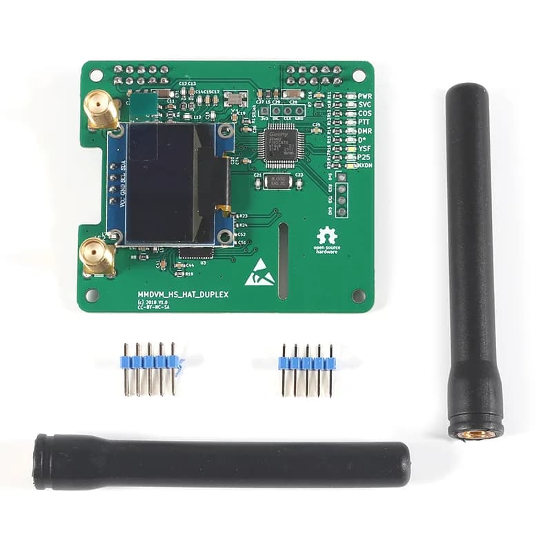 Scheda Hotspot Duplex MMDVM con Display OLED, Supporto DMR P25 D Star, Modulo Mini Relay, Supporto UHF VHF per Raspberry Pi