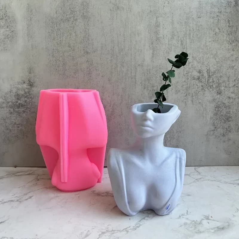 Nordic Body vaso stampo in Silicone donna vaso gesso cemento stampi capodanno decorazione della casa stampo stampi in Silicone per arte in resina