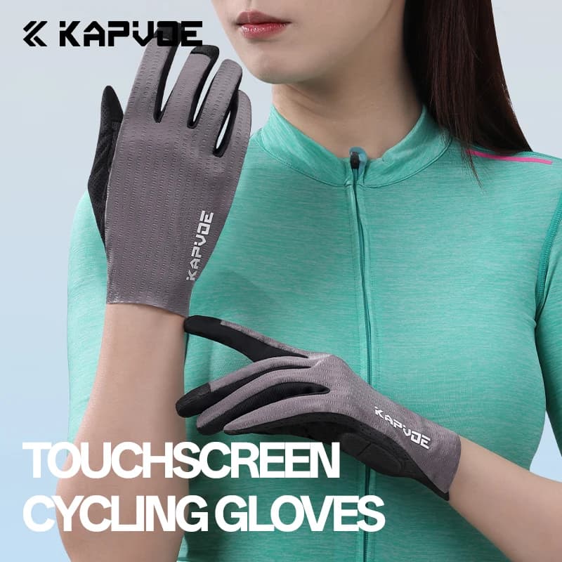 Women's Kapvoe Breathable Gym Fitness Fishing Bike Running Gloves Cycling Gloves Anti-slip Touchscreen Bike Gloves MTB