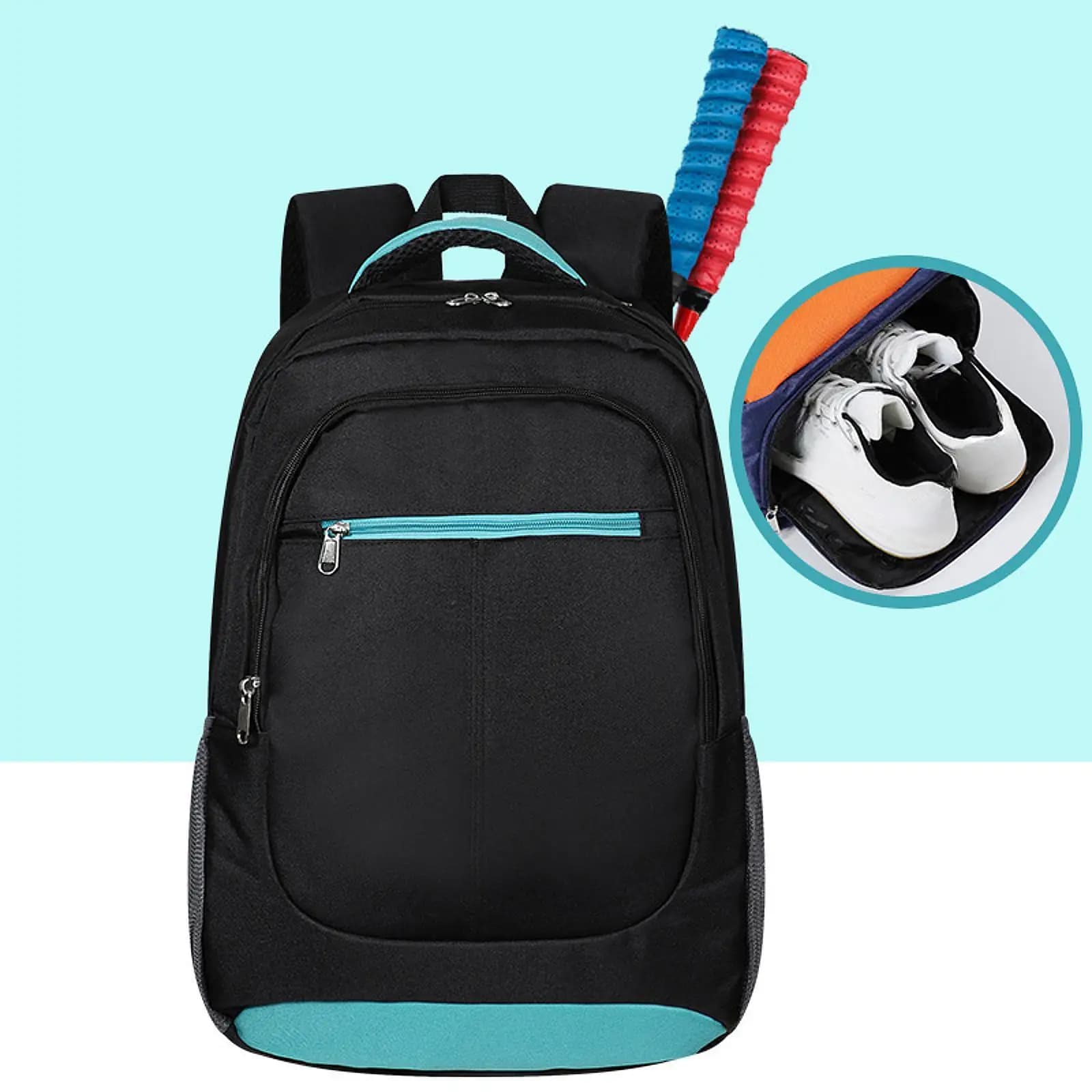 Badminton and Tennis bag for men and women with separate compartment for shoes, Travel bag for Outdoor players