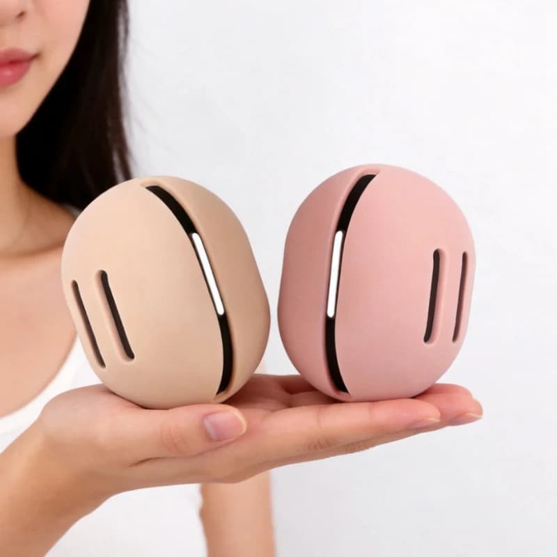 Porta spugne per trucco da 2 pezzi – Custodia in silicone infrangibile per Beauty Blender, contenitore da viaggio portatile per spugne per trucco