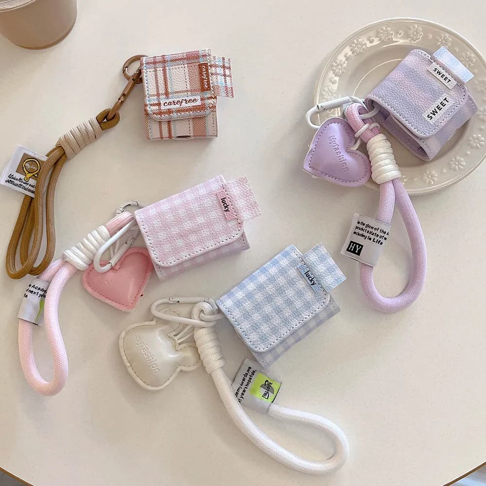 Mobile Leather Case for AirPods 4 2024 Earphone Case for Apple AirPods 1 2 3a 4a Pro 2a Cover Headphone Bag with Cord