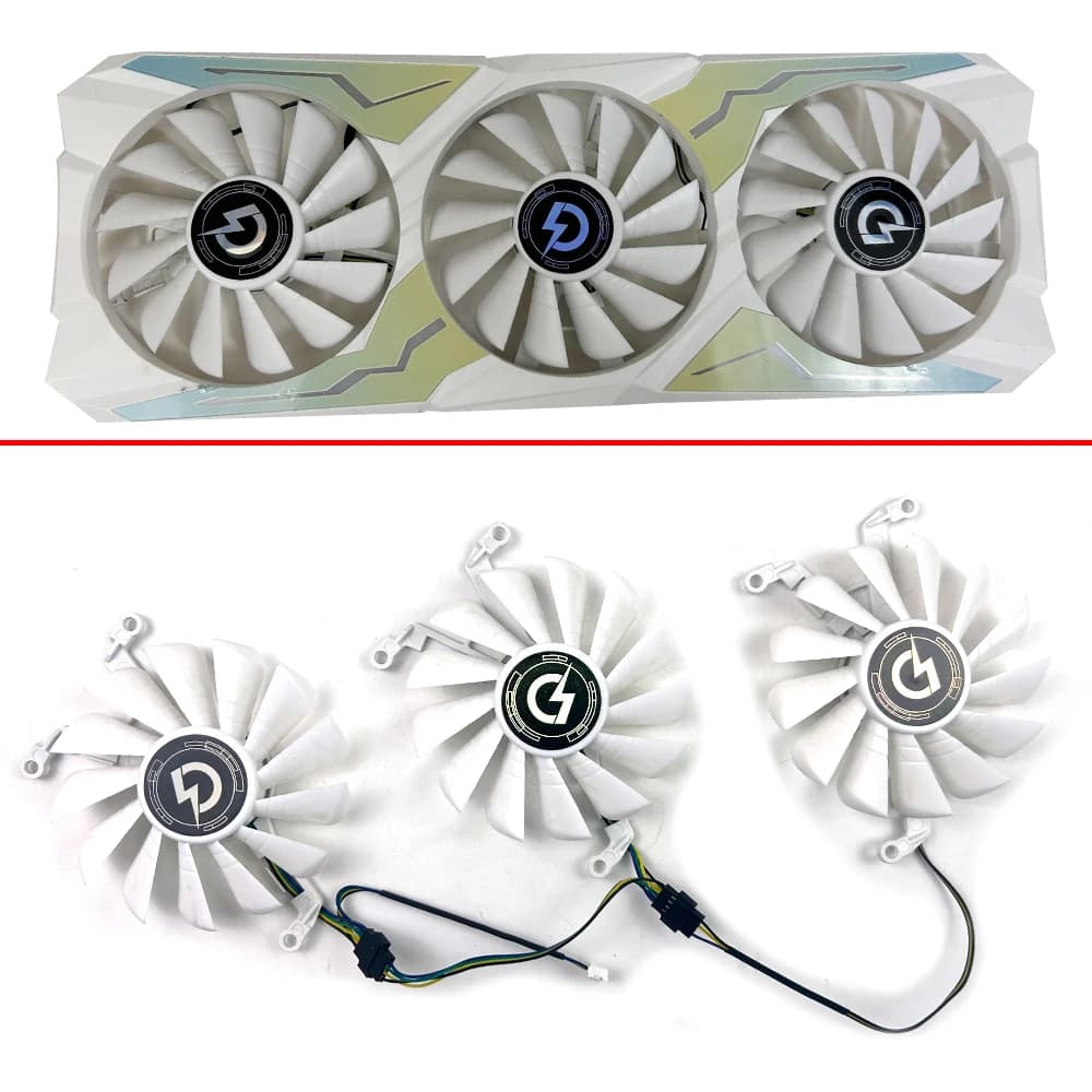 NUOVA Ventola Di Raffreddamento 85mm 4pin A9015H12C 0.4A VENTOLA GPU Per SOYO PELADN RTX3070 3070TI 3080 ventole della scheda video