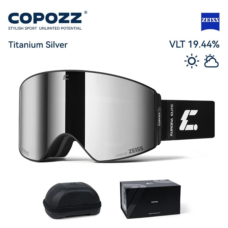 COPOZZ Nuovi Uomini Occhiali Da Sci Magnetici Per Adulti Anti-appannamento Occhiali Da Sci Protezione UV400 Neve Snowboard Occhiali Occhiali Con Lente Zeiss