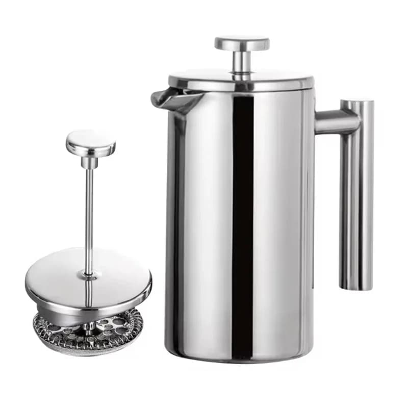 304 Stainless Steel French Press Coffee Maker Pot Double Walled Insulated 350/800/1000ml Brewing Hand poured Coffee Pot