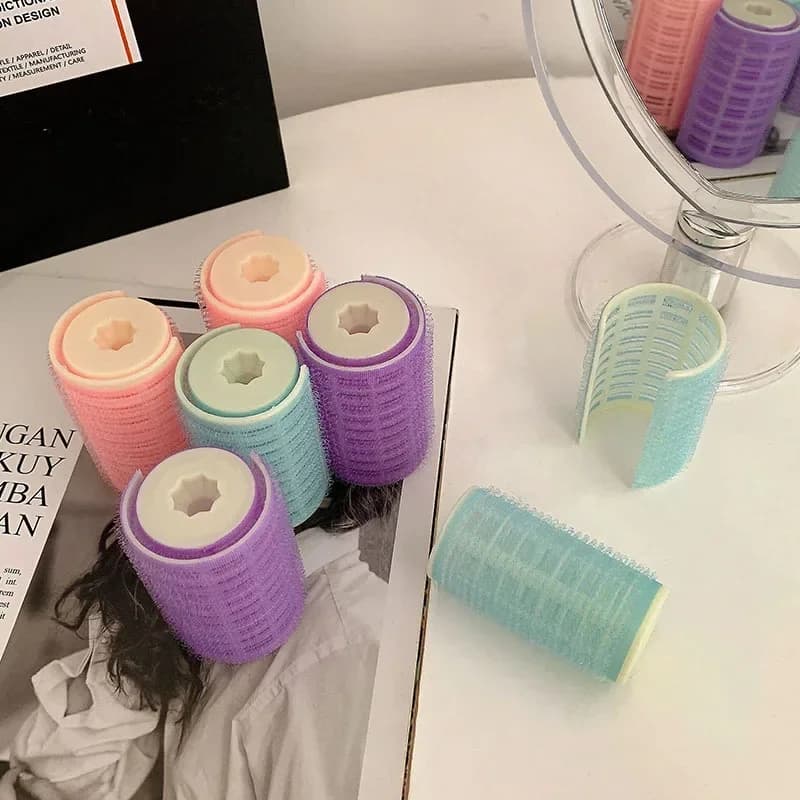 S/M/L Auto-Grip Gancio Rulli Per Capelli Frangia Naturale Riccioli Soffici Senza Calore Autoadesivo Curling Parrucchiere Strumenti Per Lo Styling Dei Capelli