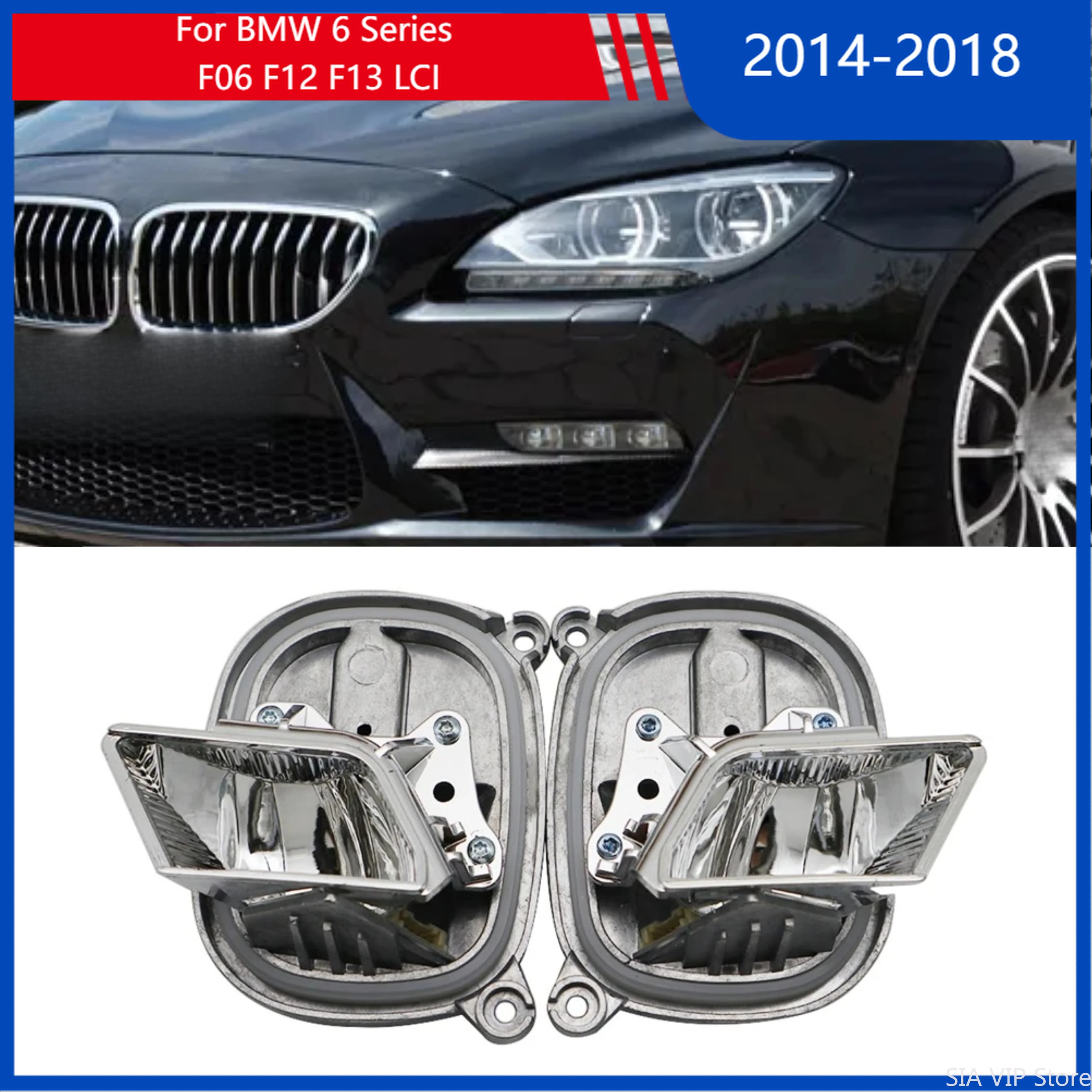 Modulo LED per fari anteriori con ballast e luce di svolta OE 63117394903 63117394904 per BMW Serie 6 2014-2018 F06 F12 F13LCI Accessori Auto