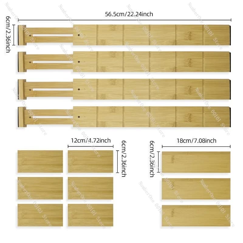 Organizer for Drawers with Adjustable Dividers, Storage Box for Socks and Linens Intima, Flexible Divider for Drawers, Organizer for Home and Wardrobe