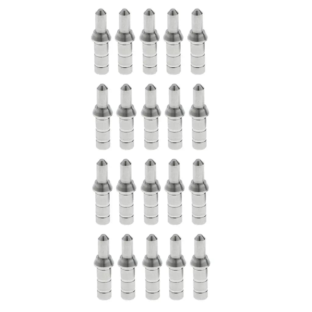 Adattatore per Nock di Frecce da Tiro con l'Arco in Lega d'Argento, Boccola per Nock per Asta di Freccia da 4,2 mm, Attrezzatura per Caccia e Tiro al Bersaglio