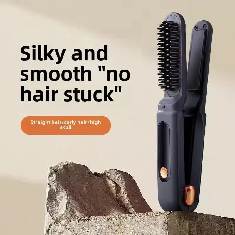 Pettine to smooth portable wireless hair Pivot person Hair protection to negative ions Tool to smooth Stimulating and curling