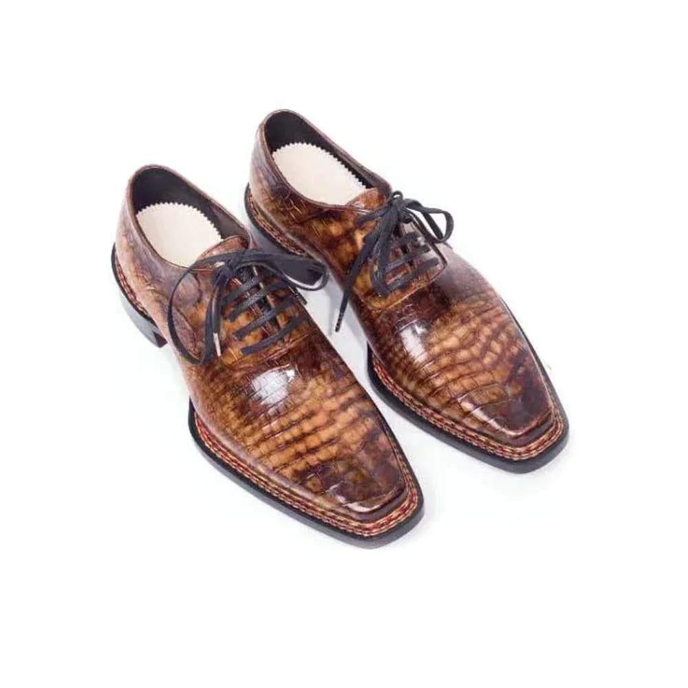 sanyeshechiping nuove scarpe formali da uomo scarpe da coccodrillo maschili scarpe color pennello