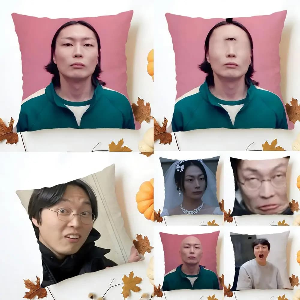actor trendy R-Roh Jae Won Cushion Cover Washable Linen comfort for Sofa Bed Cozy Home Room Decor