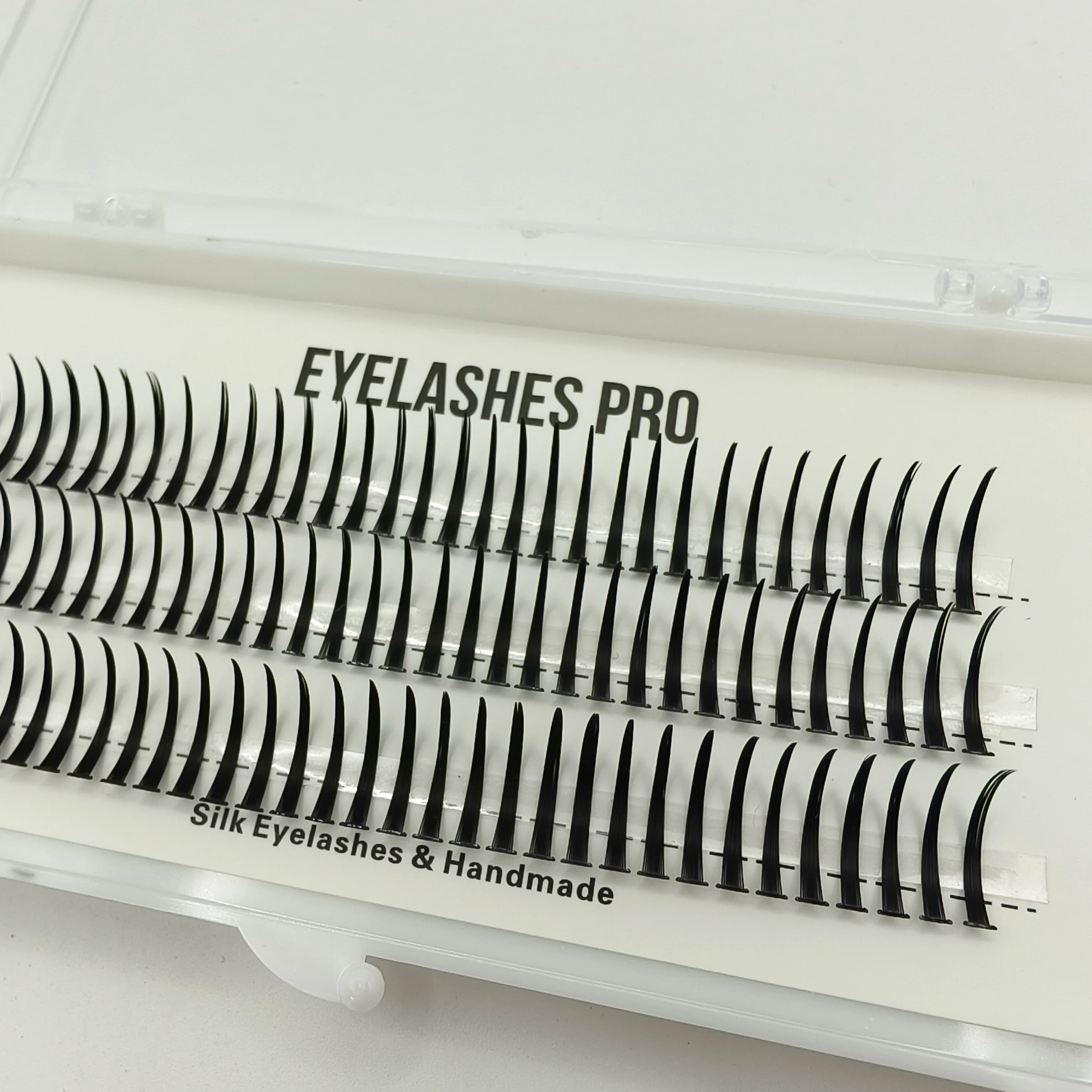 MU007 DIY Hand Made Eyelash Extension Segmented Flase Lashes Dramatic Lash Bundles Soft Ribbon Strip Eyelashes Makeup Lashes NEW