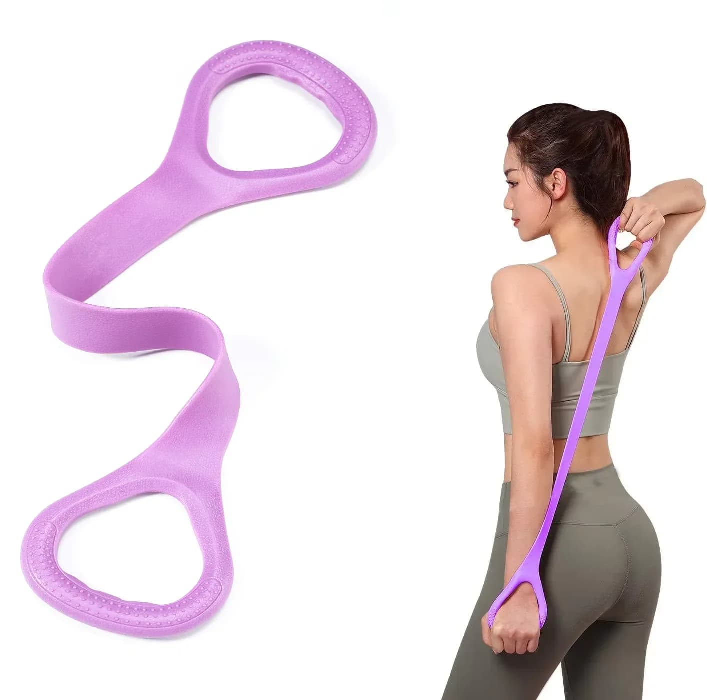 Fascia di resistenza per allenamento fitness Braccio Schiena Spalla Esercizio Fascia elastica per allenamento Yoga Pilates Attrezzatura per terapia fisica