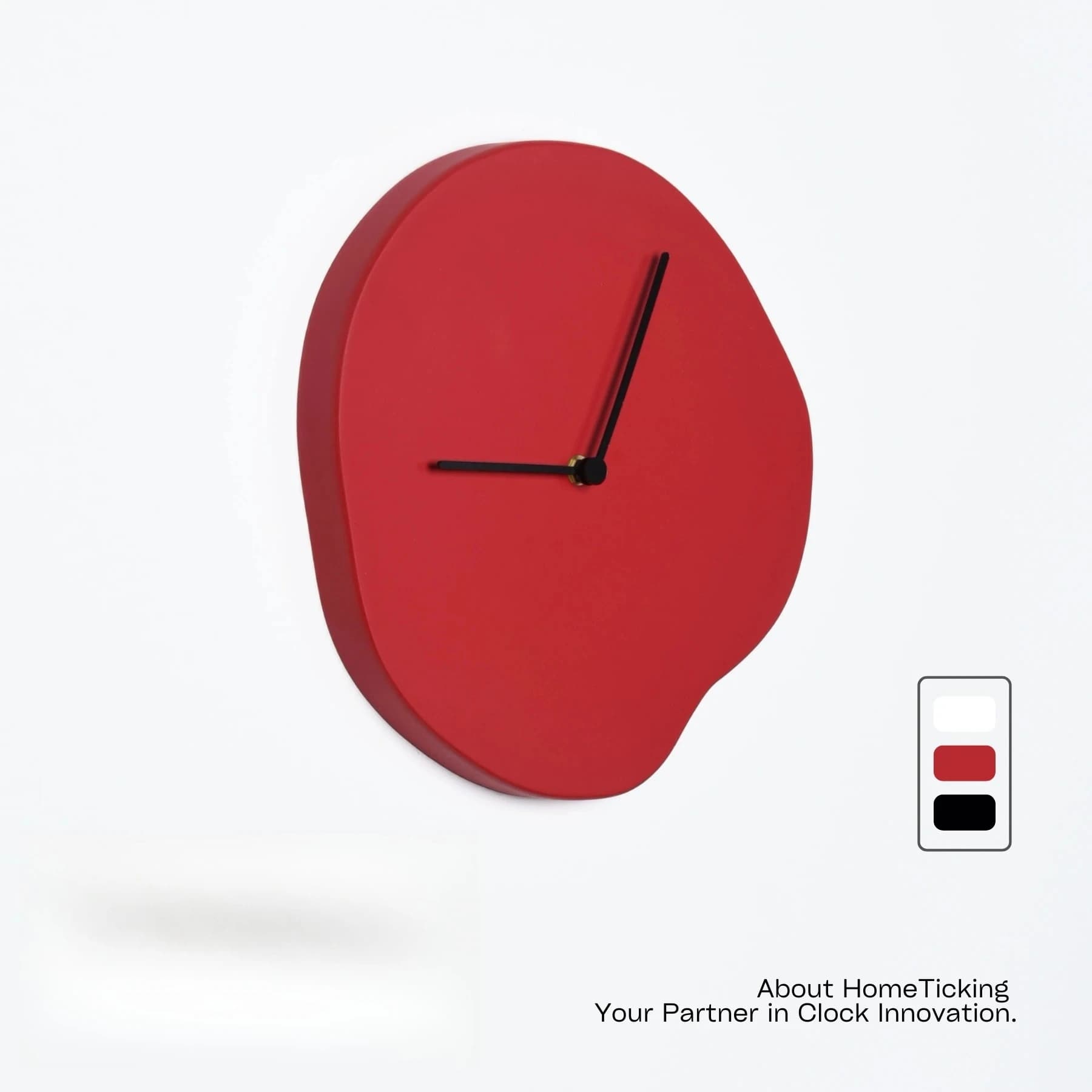 New Wall Clock Red 2025 - Artistic Design and Modern Minimalist, High Range Furniture for Living