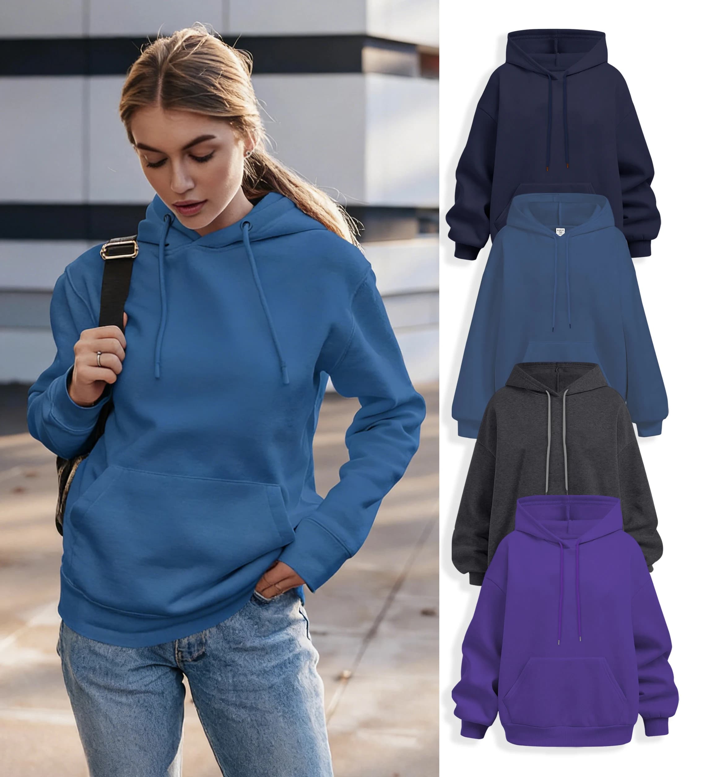 Felpe da Donna alla Moda con Tasche, Casual Hip Hop Streetwear, Abbigliamento Unisex per Coppie, Top Larghi Autunnali