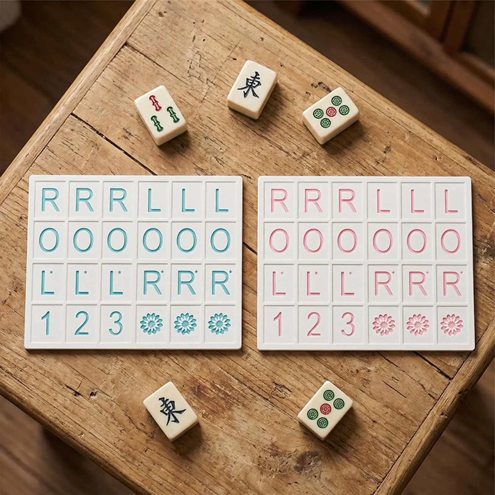 Gioco di Mahjong Portatile per Una Persona, Tavola da Pratica per Viaggi, Feste in Piscina, Famiglia, Principianti, Compleanni, Casa