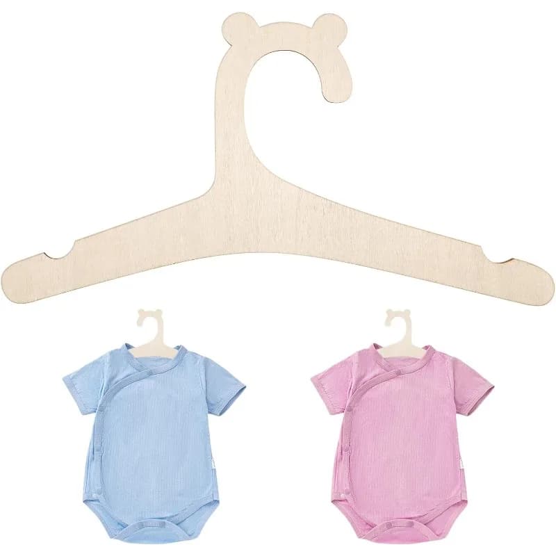 Baby Clothes Rack Cute Bear Wooden Children Clothing Hanger Home Girl Princess Room Nursery Decor for Kids Present