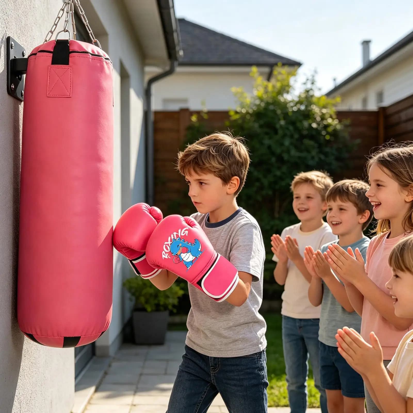 Kids Boxing Gloves PU Sparring Mitt Boxing Gloves For Ages 7-12 Punching Bag Kickboxing Martial Art Karate Sports Fitness